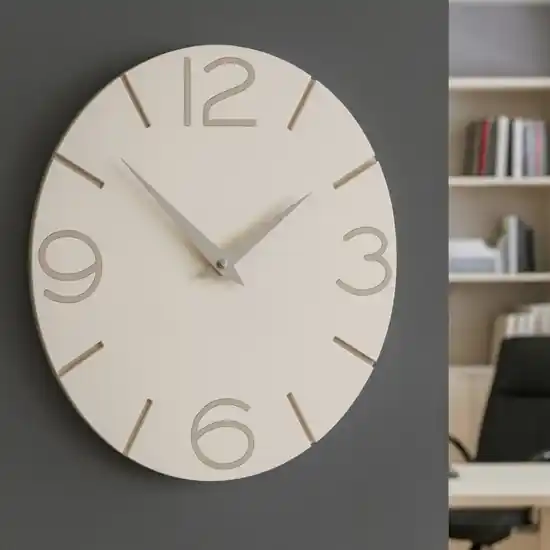 A Buon Prezzo Orologio da parete 30cm legno lino moderno
