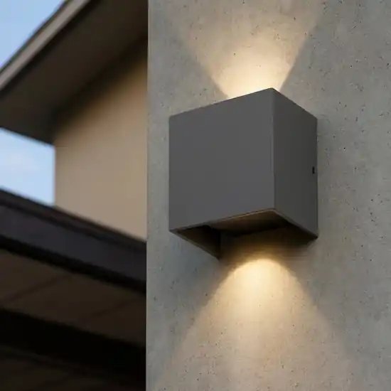 Applique led 3000k cubo da esterno antracite Vendita Finale