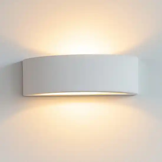 Applique curvo in gesso bianco isyluce Offerta Lampo