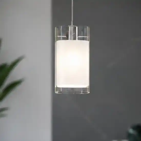 Lampada a sospensione vetro bianco quadrata top light Must-Have