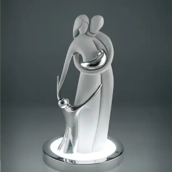 Economico Lampada da tavolo statuina led famiglia