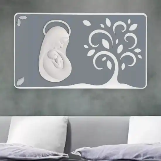 Scelto Dai Clienti Bongelli preziosi capezzale maternita albero grigio 105x60