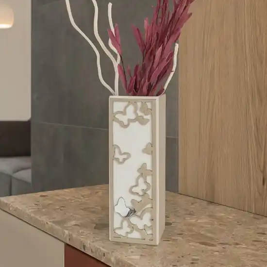 Vaso moderno farfalle nocciola bongelli preziosi Economico
