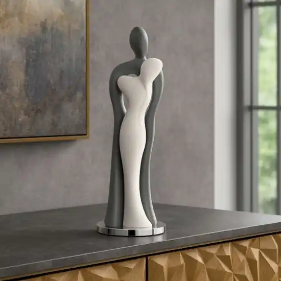 Promo Stagionale Soprammobile statuetta moderna innamorati grigio bongelli preziosi