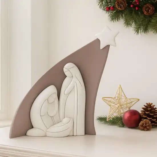 Consegna Rapida Presepe di natale natività h27 tortora bongelli preziosi