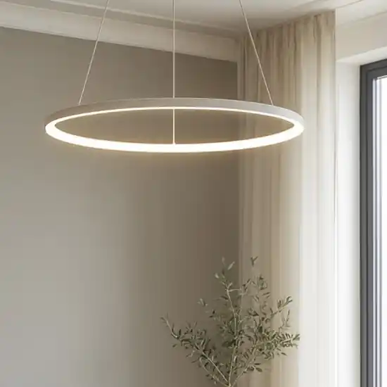 Affralux aluring lampadario moderno 26w cerchio bianco Prezzo Scontato