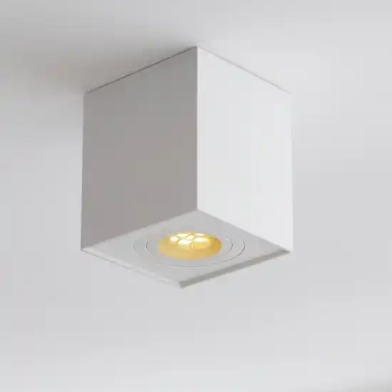 Faretto cubo a soffitto bianco orientabile Promozione