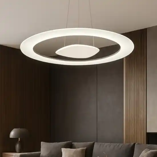 Lampadario antigua 80cm led 43w 3000k design moderno linea light Popolare
