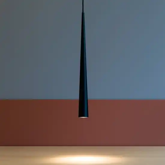 Prezzo Basso Lampada pendente per isola cono nero led 5w 3000k