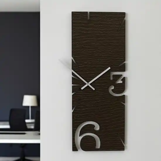 Prezzo Conveniente Greg orologio da parete moderno in legno wenge oak