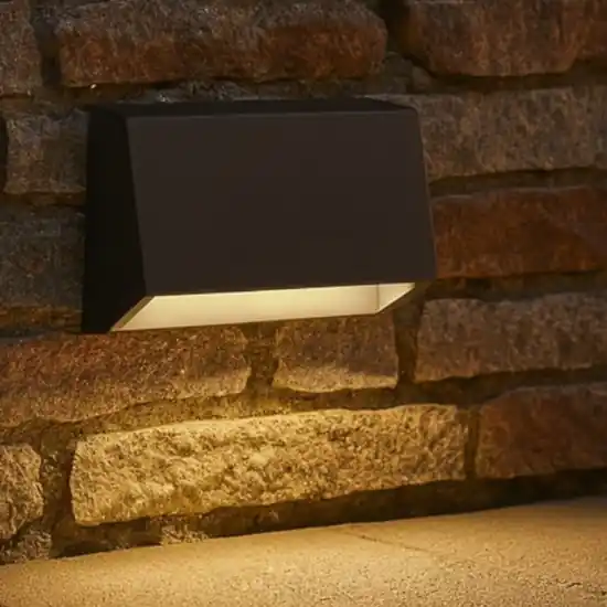 Prezzo Scontato Segnapasso led senza incasso da esterno 1,5w 3000k ip65 antracite per giardini