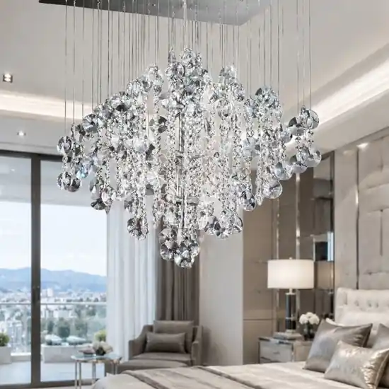 Lampadario di cristallo per camera da letto affralux rotondo A Buon Prezzo