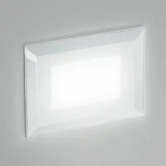 Promozione Isyluce segnapasso di vetro led 3w 3000k per esterno da incasso