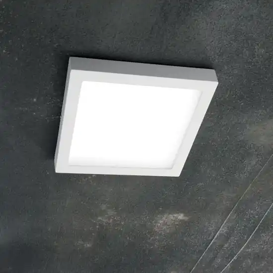 Esclusivo Plafoniera per cucina 12w 3000k ideal lux universal pl d17 square