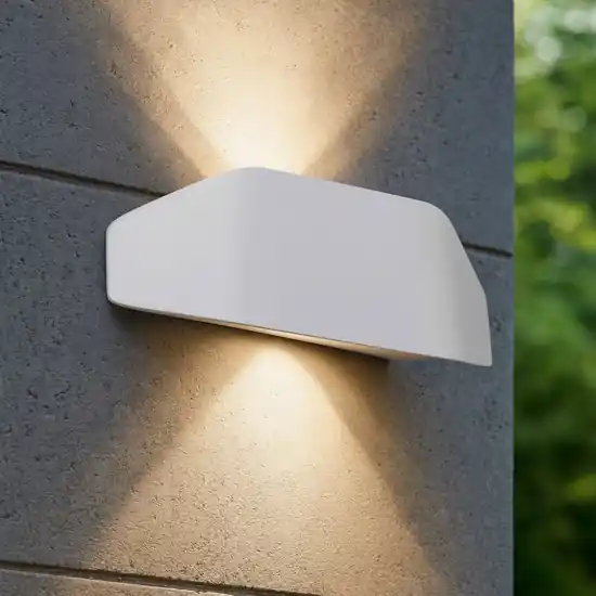 Occasione Applique per esterno moderna bianco design sagomato