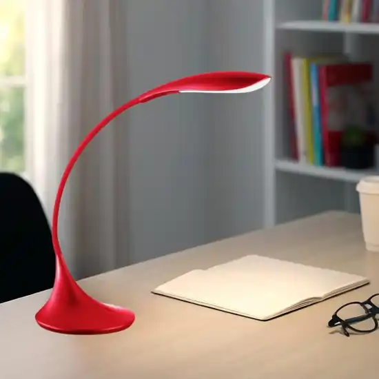 Lampada da scrivania led 4.5w 3000k flessibile rosso Offerta Lampo