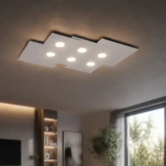 Top light plafoniera grigio design moderna per cucina Esclusivo