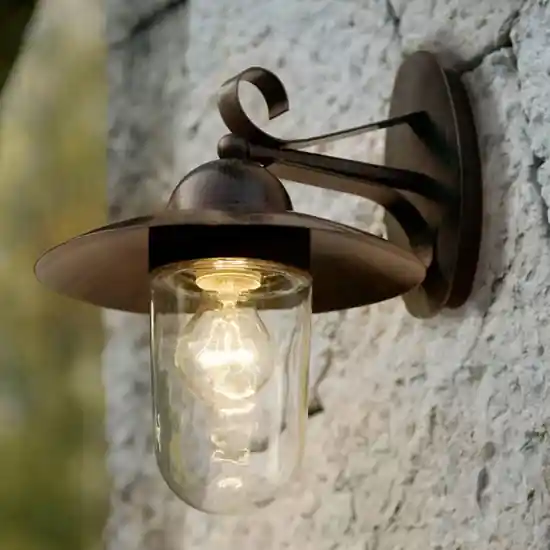 Offerta Speciale Applique per esterno lanterna marrone antico fp eglo fp