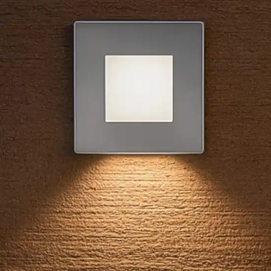 Prezzo Conveniente Segnapasso led da esterno incasso parete 3000k quadrato acciaio inox