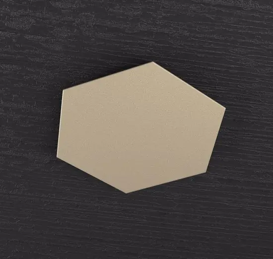 Quantità Limitata Toplight hexagon placca metallo decorativa sabbia