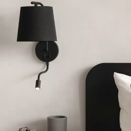 Applique per comodino camera da letto nero moderna fp Compra Adesso