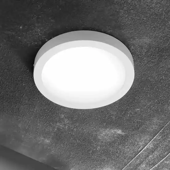 Acquista Ora Ideal lux universal pl d30 round plafoniera per cucina 24w 3000k rotonda bianca