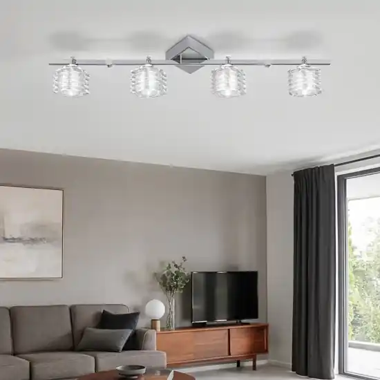 Top light rubik plafoniera con faretti cubi in vetro orientabili Prezzo Ridotto