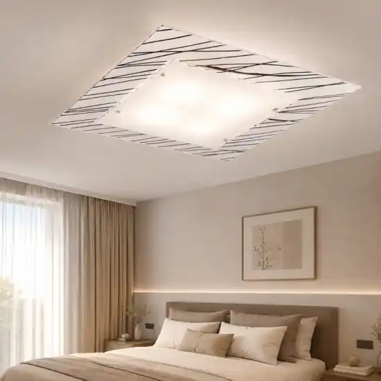 Toplight illuminazione scraps plafoniera per camera da letto quadrata Offerta Speciale