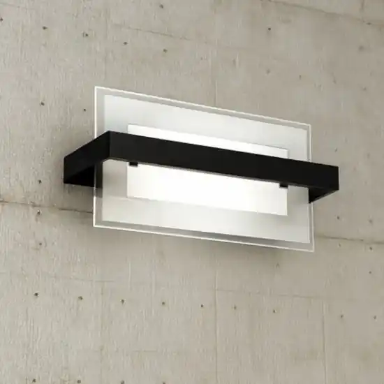 Compra Adesso Toplight cross applique nero vetro bianco