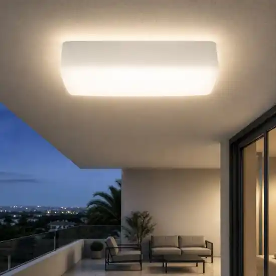 Linea light mywhite plafoniera per esterno rettangolare led 11w 3000k ip65 Ultimissimo Modello
