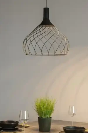 Mongolfier stilnovo lampadario moderno per salotto nera led 3000k Offerta Del Giorno
