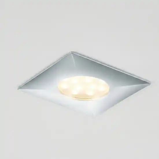 Eglo faretto da incasso a soffitto led 6w 3000k cromato quadrato fp Sconto