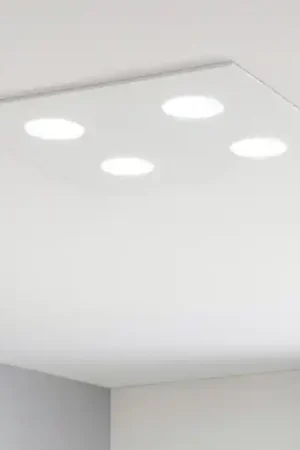 Prezzo Conveniente Affralux flet plafoniera led 4x9w moderna quadrata bianca