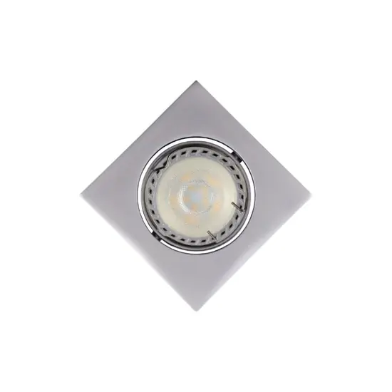 Professionale Faretto da incasso soffitto 5w 3000k grigio quadrato orientabile