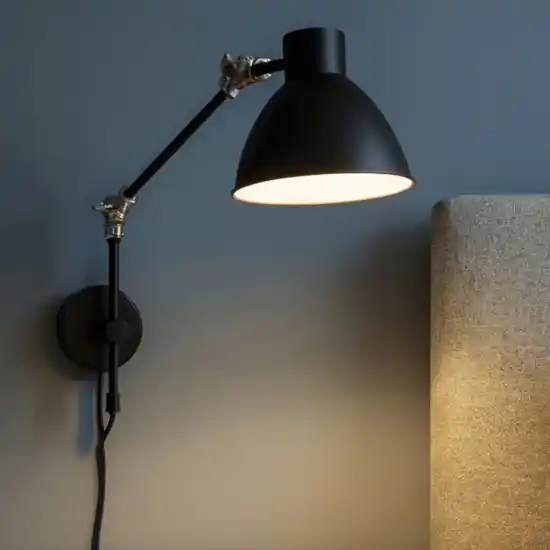 Offerta Limitata Applique lampada estensibile per camera da letto nero