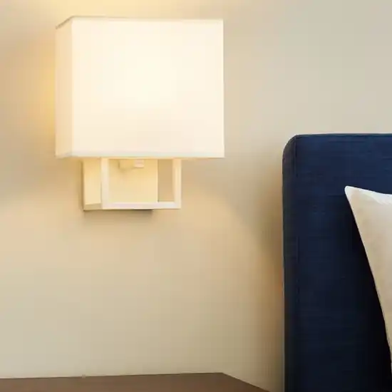Applique da comodino per camera da letto bianco con interruttore Quantità Limitata