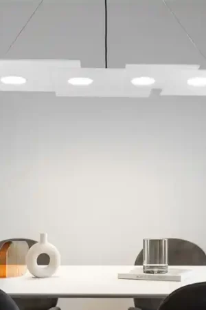 Acquista Ora Lampadario per soggiorno bianco top light 4 luci