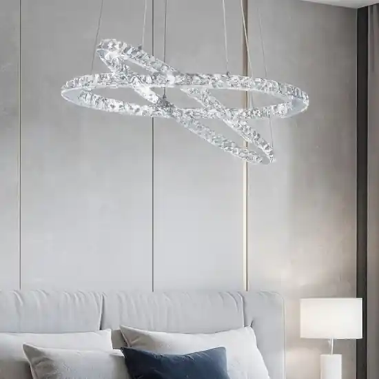 Ordina Subito Varrazo eglo lampadario camera matrimoniale anelli di cristallo