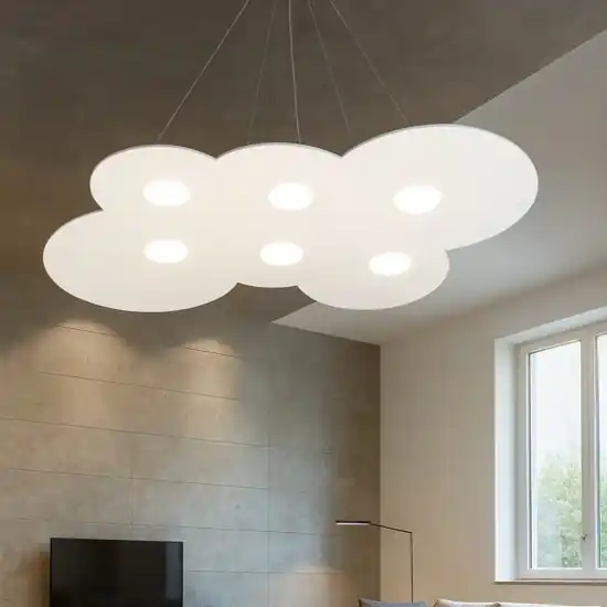 Compra Online Lampadari moderni per soggiorno toplight cloud bianco
