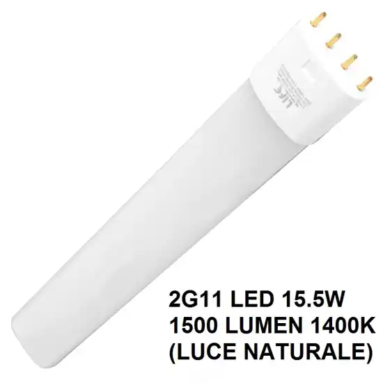 Lampadina led 2g11 15,5w 4000k luce naturale 1500lm Professionale