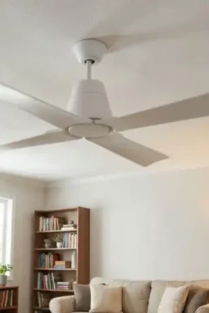 Ventilatore per esterno da soffitto 18mq silenzioso bianco a pale Prezzo Ridotto