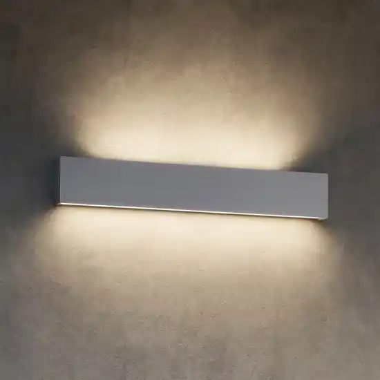 Applique led 80w da parete grigio rettangolare Prezzo Di Fabbrica