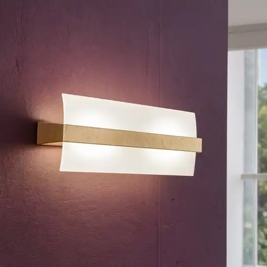 Solo Oggi Lampada da parete legno foglia oro toplight wood