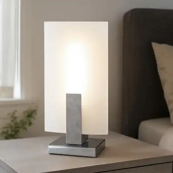 Lampada da comodino moderna wood legno argento top light Spedito Oggi