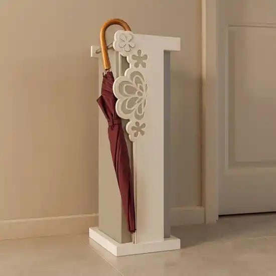Compra Oggi Stesso Portaombrelli moderno legno colore bianco grigio
