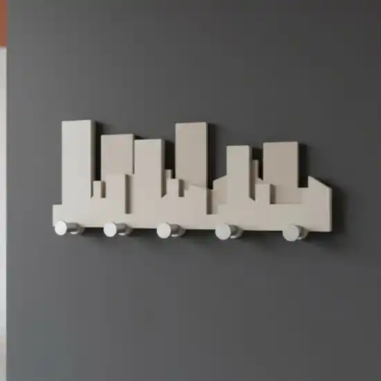 Skyline appendiabiti moderno legno tortora Ultimissimo Modello