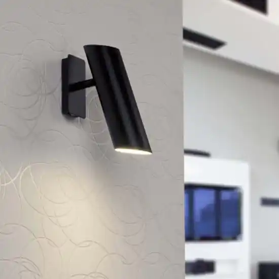 Applique da parete orientabile gu10 nero per interni Prezzo Di Fabbrica