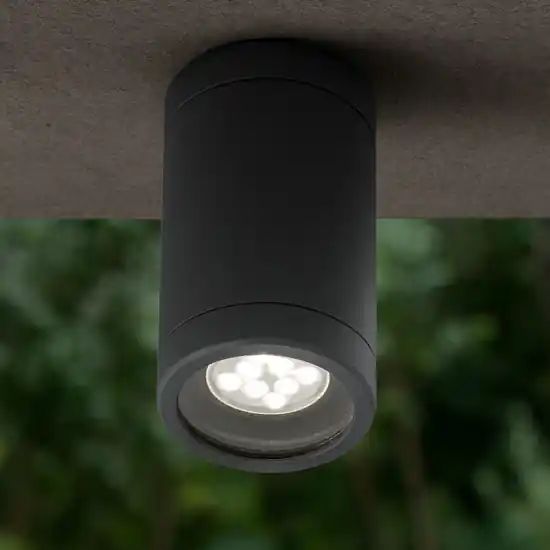 Faretto da soffitto per esterno ip44 cilindro antracite gu10 220v Compra Adesso