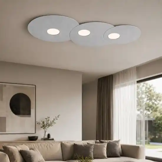 Prezzo Basso Plafoniera da cucina design moderna grigio toplight cloud