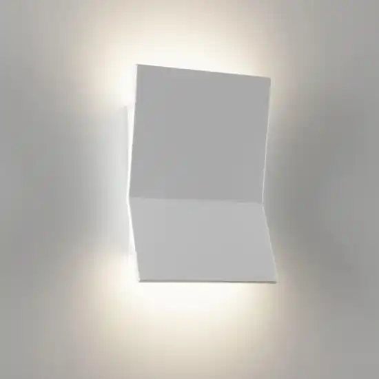 Applique led 18w 3000k design gesso ceramica bianca Offerta